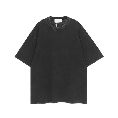 Letter print short -sleeved T -shirt men's summer street tide brand round neck half -sleeved European and American trend