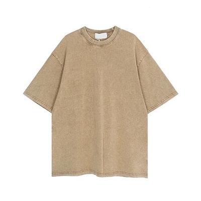 Letter print short -sleeved T -shirt men's summer street tide brand round neck half -sleeved European and American trend