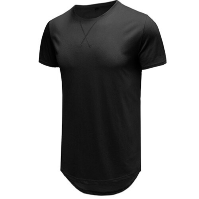 Round Neck T Shirt Men'S Cotton Short Sleeve Summer Loose And Leisure European