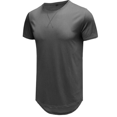 Round Neck T Shirt Men'S Cotton Short Sleeve Summer Loose And Leisure European