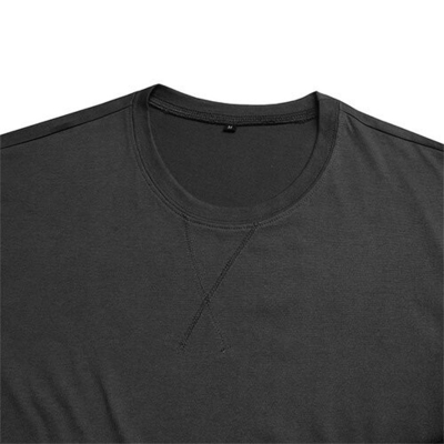 Round Neck T Shirt Men'S Cotton Short Sleeve Summer Loose And Leisure European