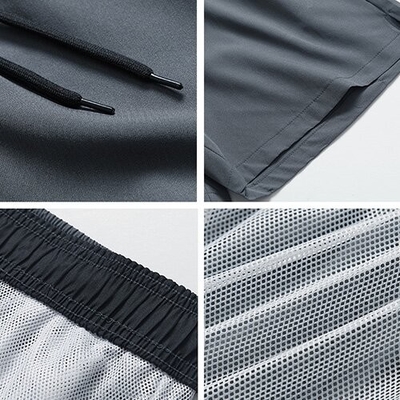Sports summer straight-leg pants  Men's fitness waistline  loose beach pants for sports