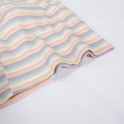 OEM Keliou Foreign Trade polyester  cross -border European and American  sexy short zipper rainbow t -shirt