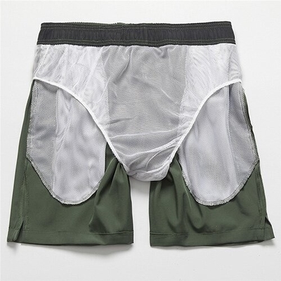 Sports summer straight-leg pants  Men's fitness waistline  loose beach pants for sports