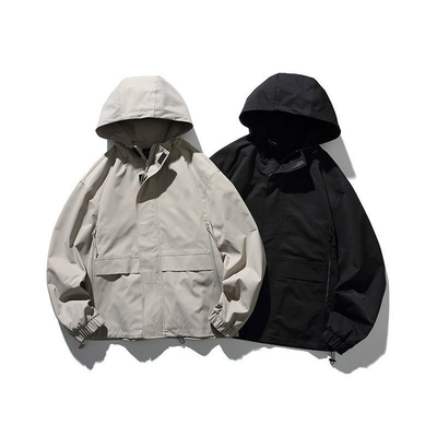 Wholesale  Fashion Style  Jacket  High Quantity Windproof Vintage Campus Men Hooded Jacket